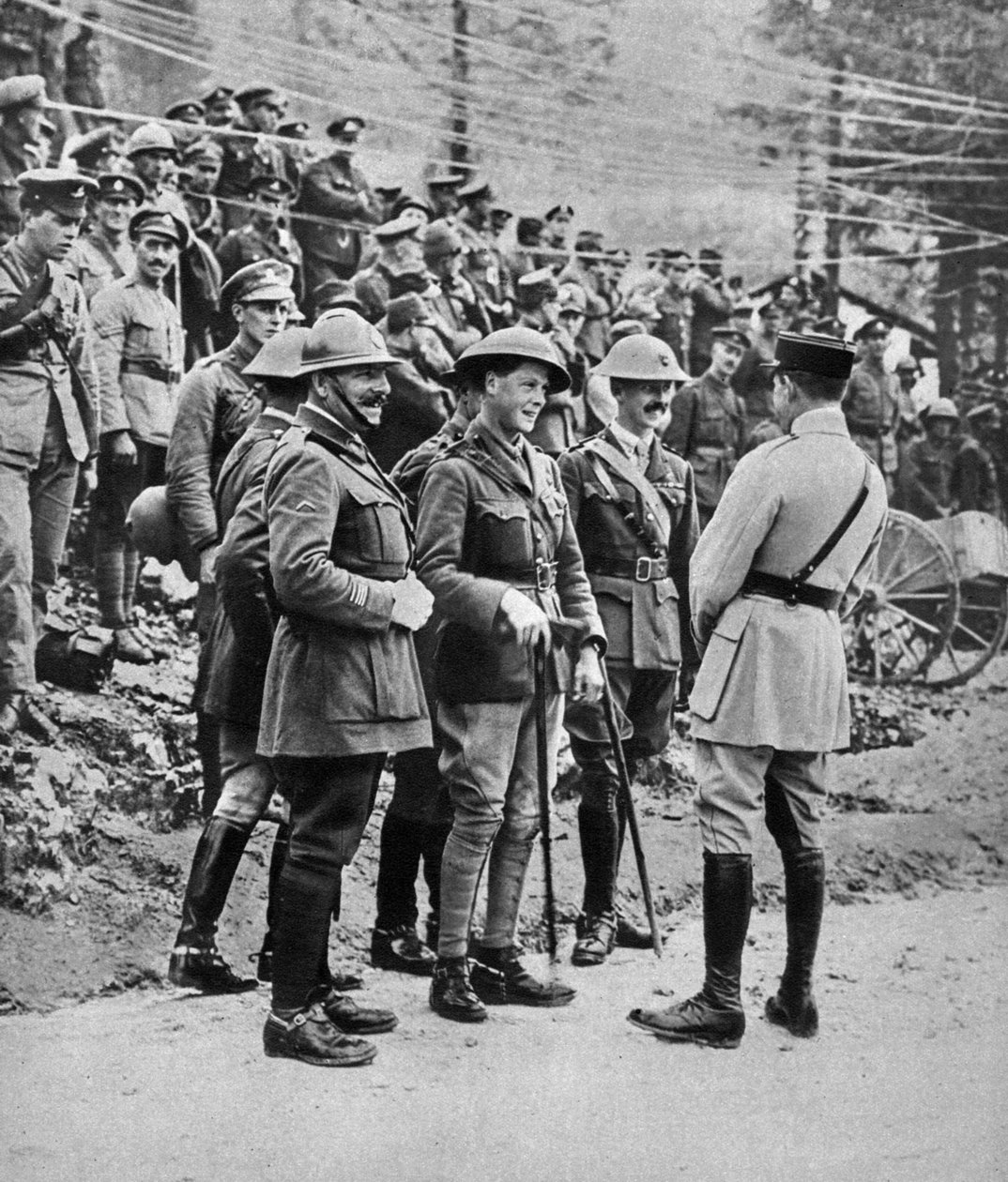 Prinsen av Wales vid den italienska fronten, 1917 av Unbekannt