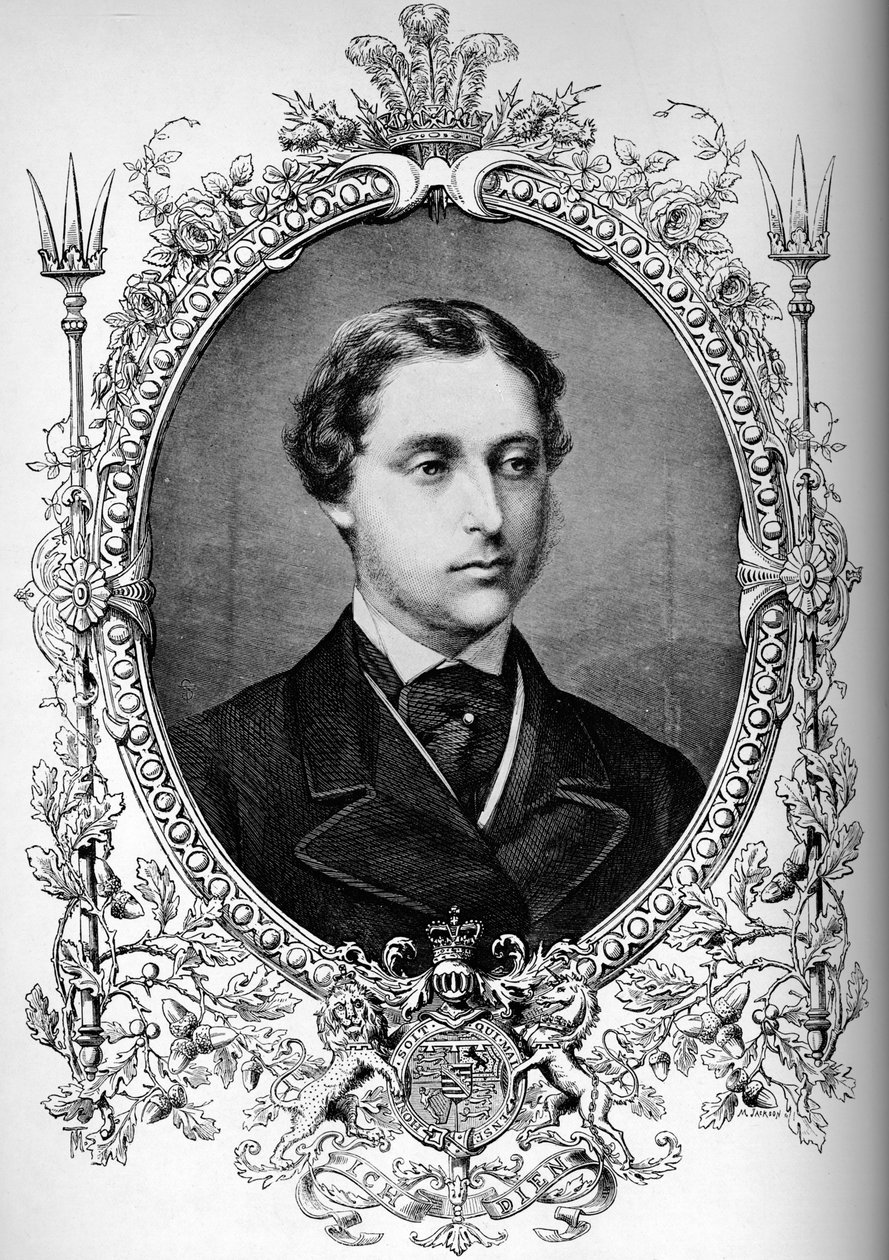 Prinsen av Wales vid tiden för sitt äktenskap, c1863 1910 av Unbekannt