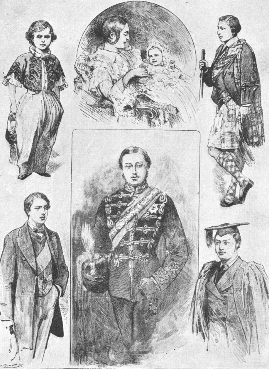 Prinsen av Wales i hans tidiga dagar, 1901. av Unbekannt
