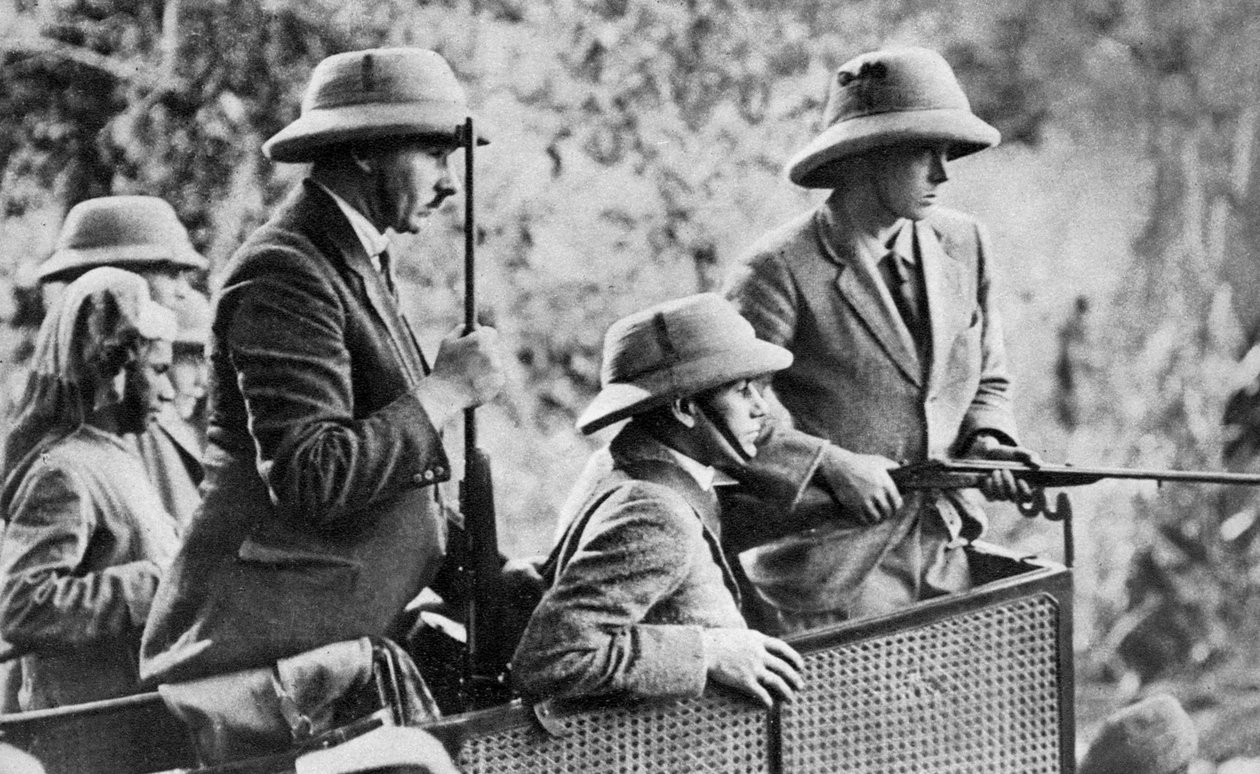 Prince of Wales tigerskjutning i Nepal, Indian Tour, 1921 av Unbekannt