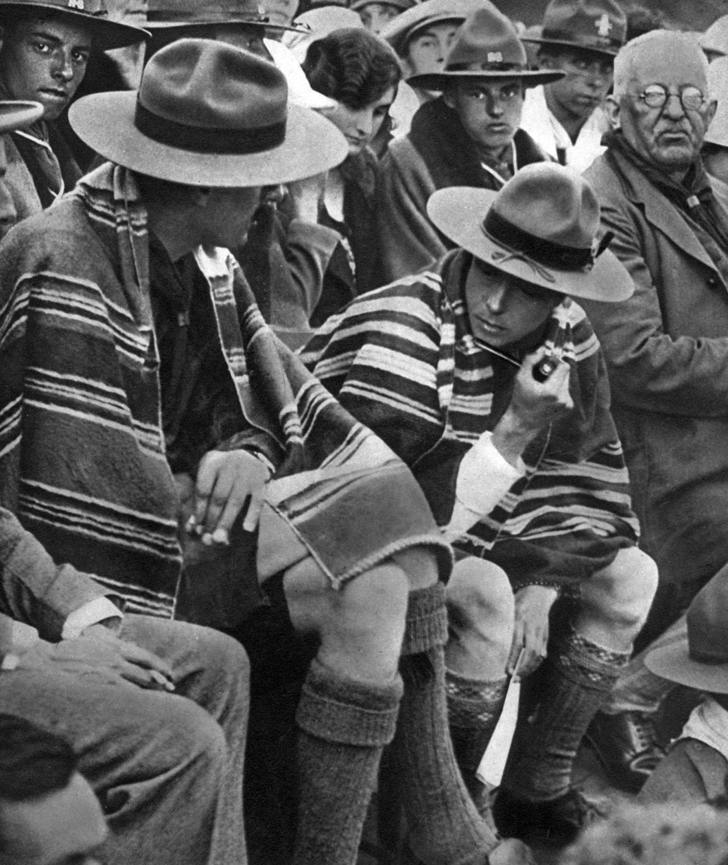 Prinsen av Wales med de walesiska scouterna, 1926 av Unbekannt