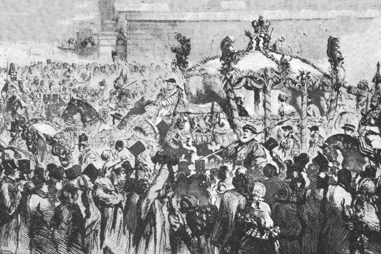 Processionen till Westminster, 31 januari 1856, 1901. av Unbekannt