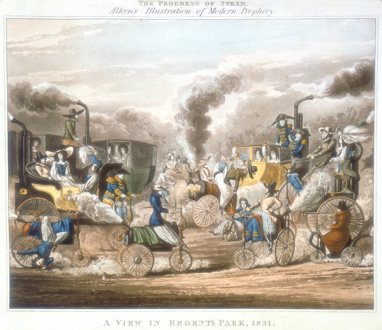 Steams framsteg. A View in Regents Park, 1831, 1828 av Unbekannt