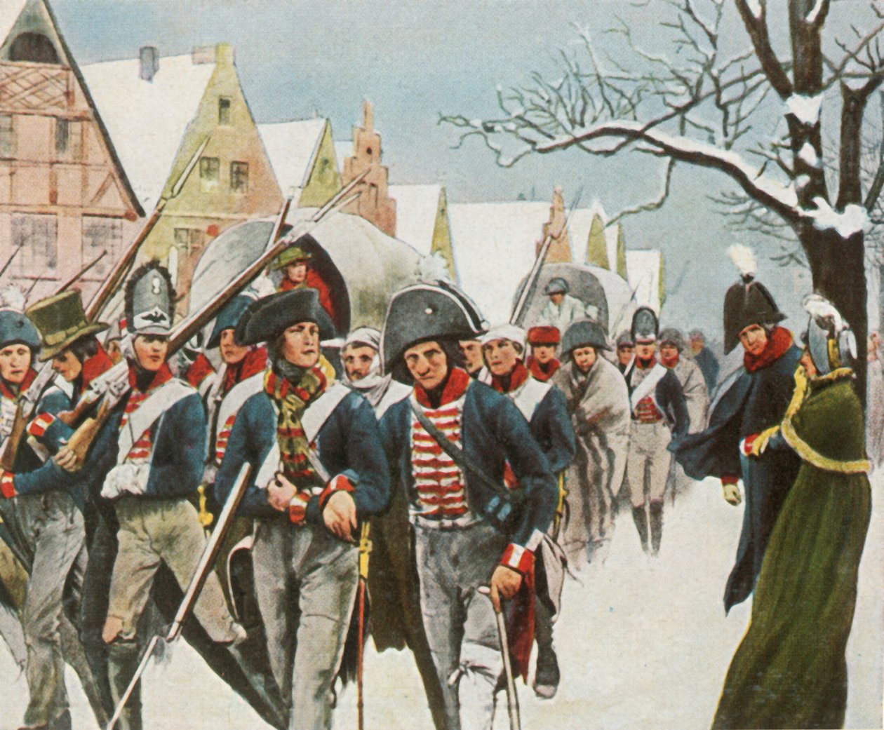 Den preussiska kungen och drottningen i Memel, 14 januari 1807, 1936. av Unbekannt