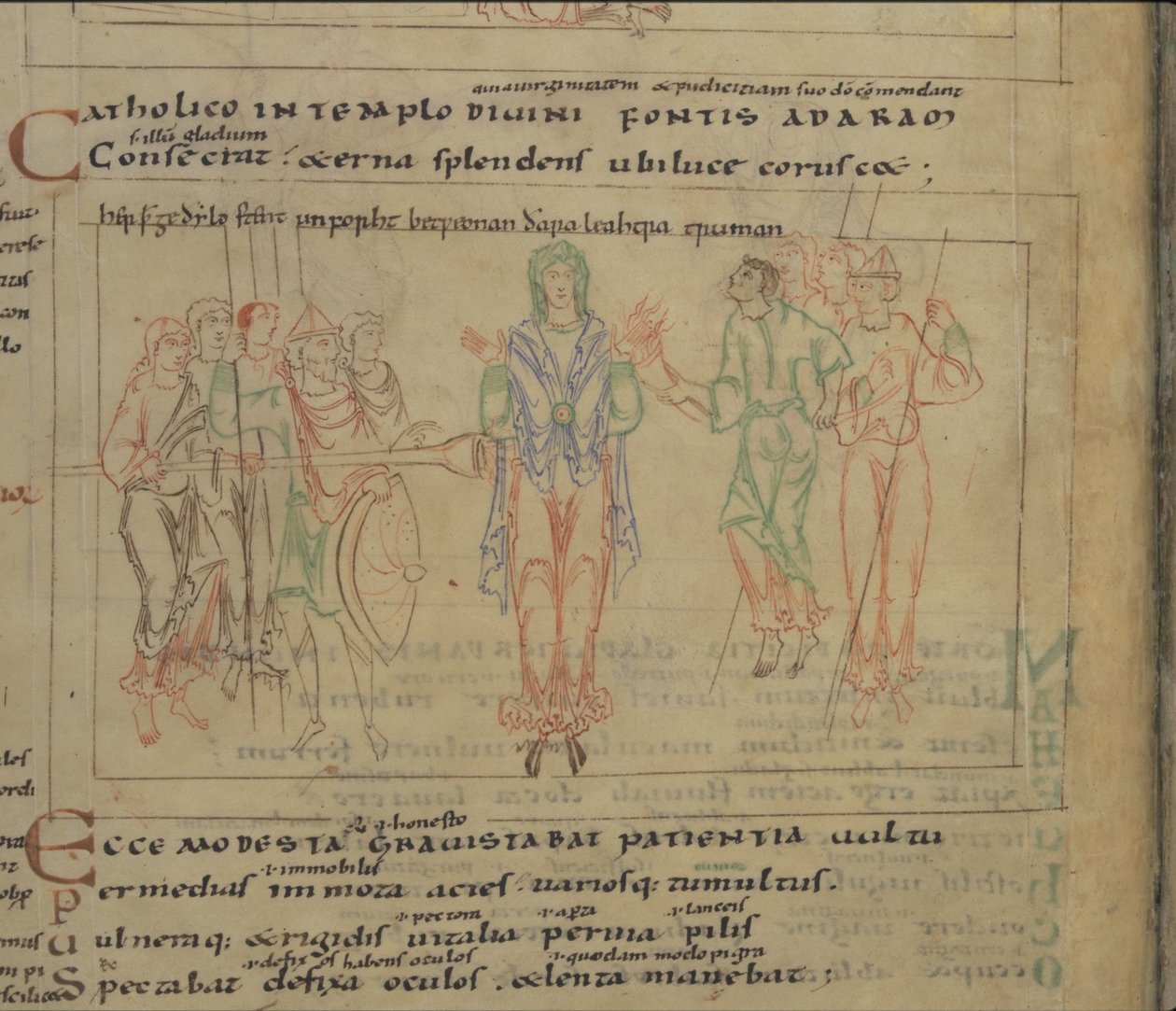 The Psychomachia av Prudentius, 1000-talet av Unbekannt