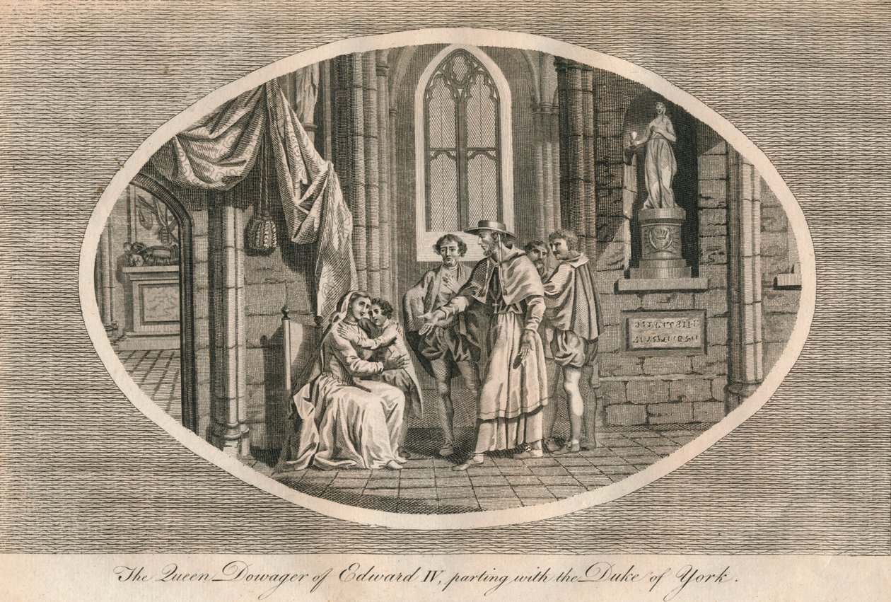 Äkedrottningen av Edward IV skildes med sin son, hertigen av York, 1483 1793 av Unbekannt