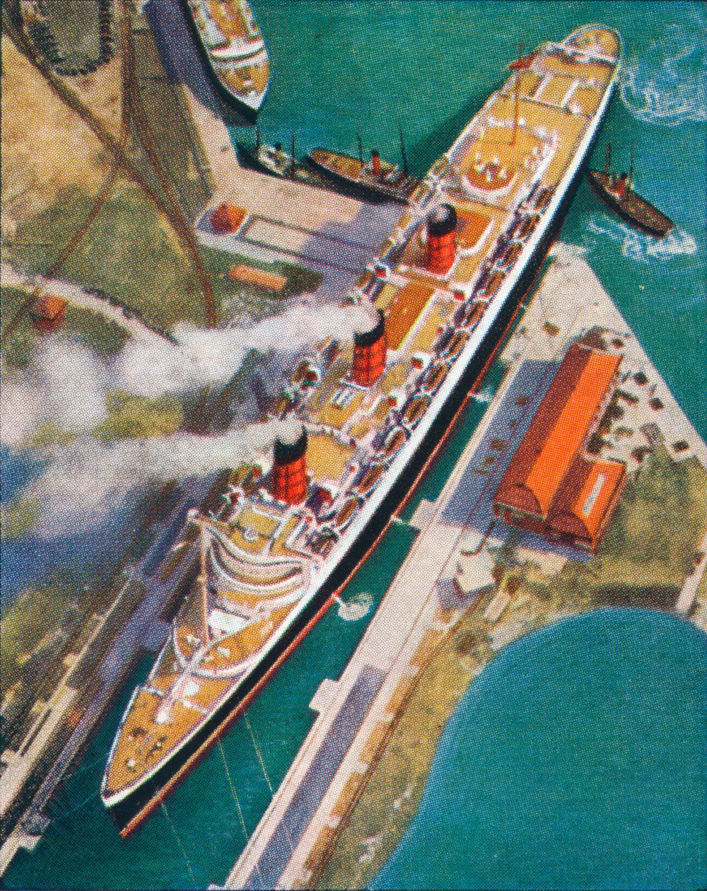 Queen Mary i Southampton, 1938 av Unbekannt