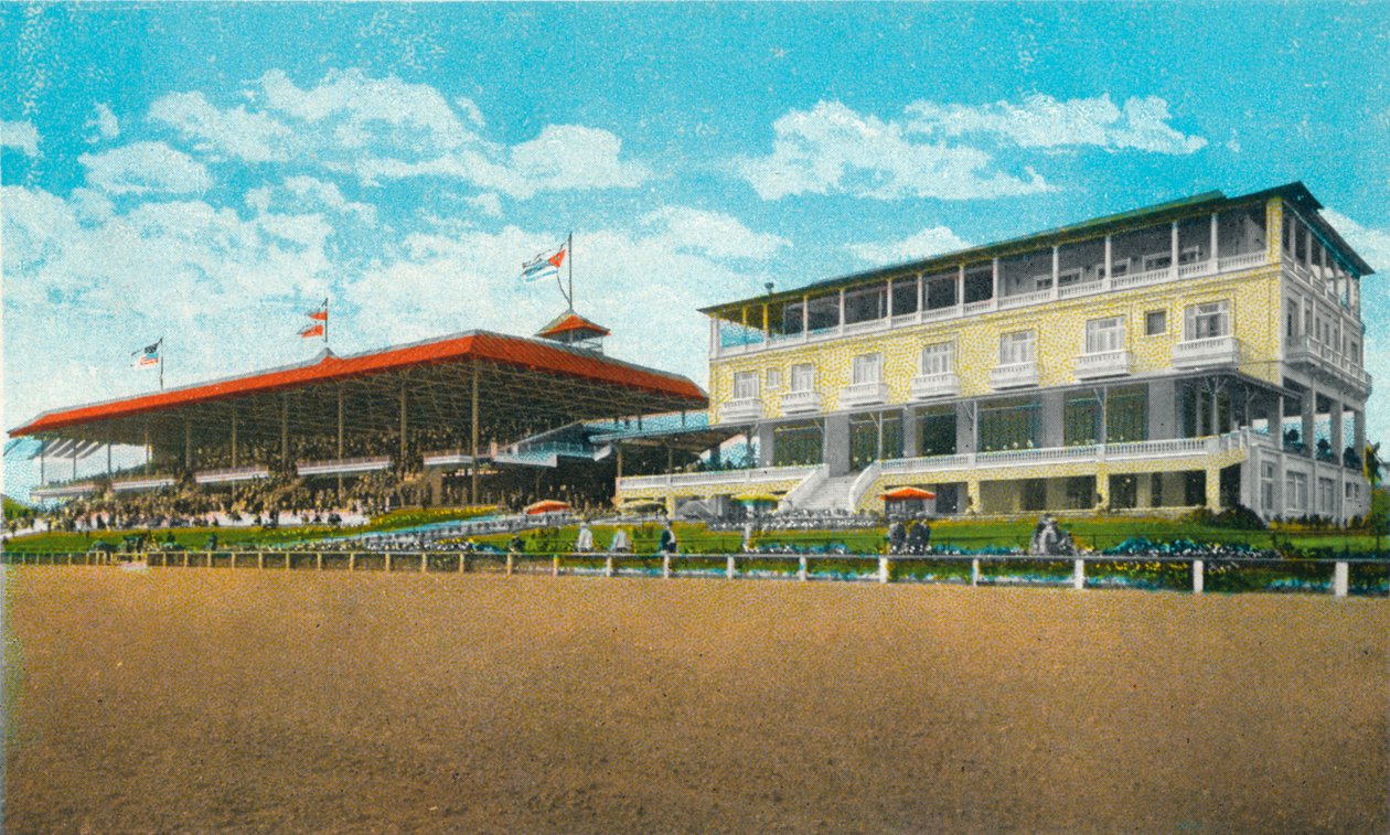 Racerbanan i Oriental Park, Havanna, Kuba, c1915 av Unbekannt