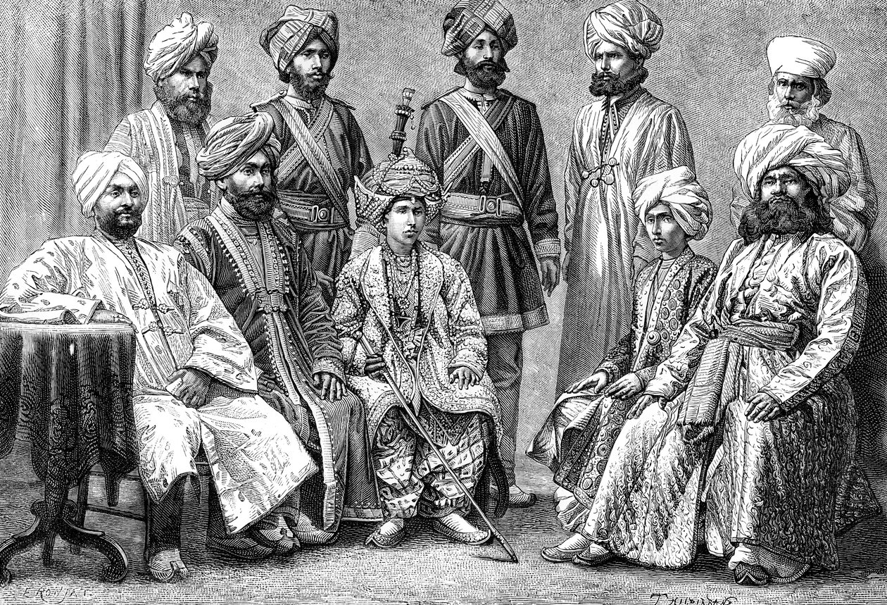 Raja av Bahawalpur och hans domstol, 1895 av Unbekannt