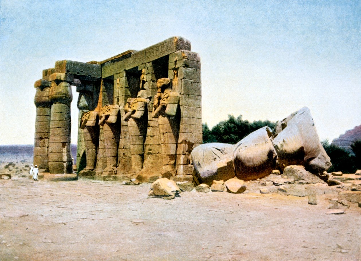 Ramesseum, Thebe, Egypten, 1900-talet av Unbekannt