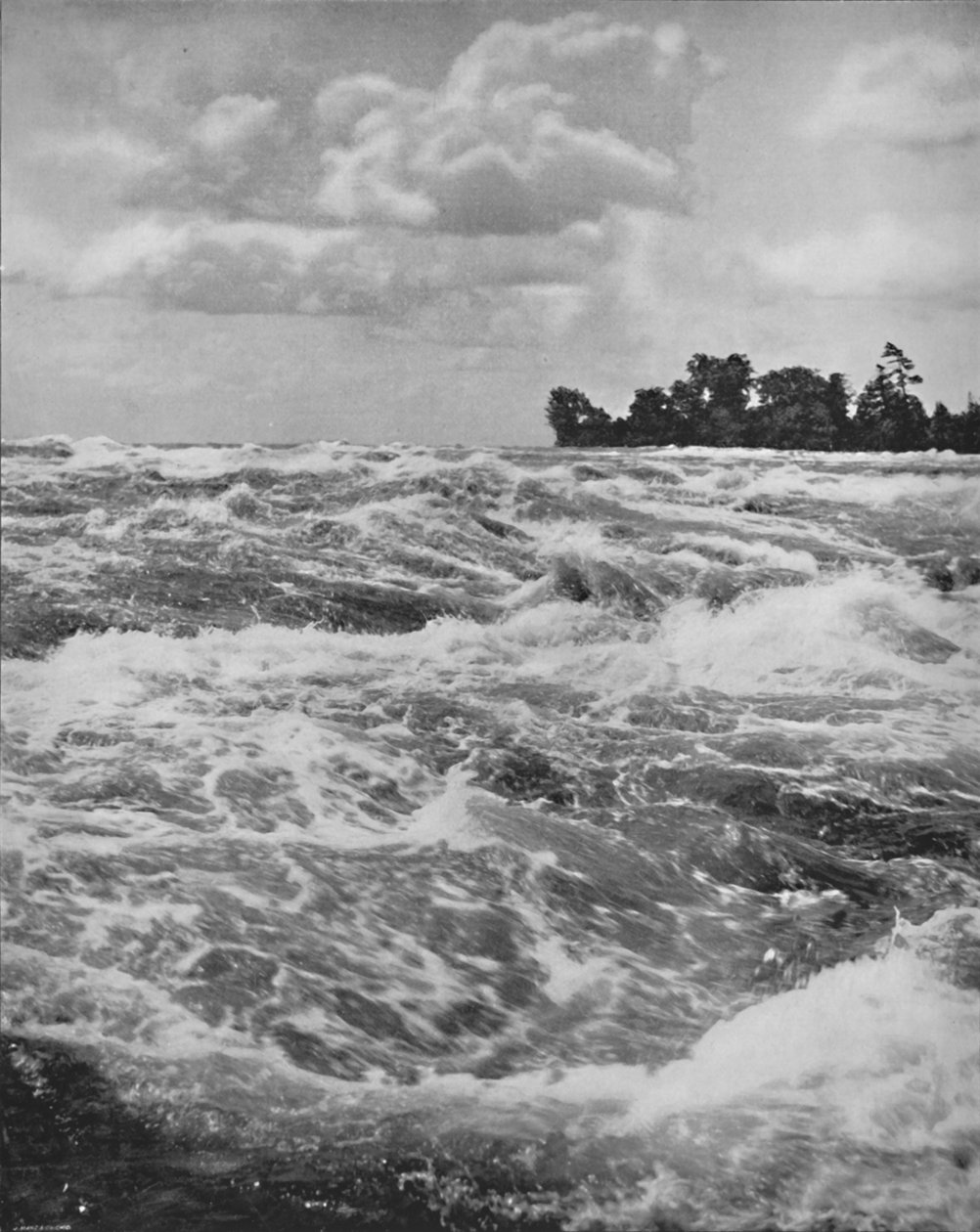 Rapids Above the American Fall, 1800-talet av Unbekannt