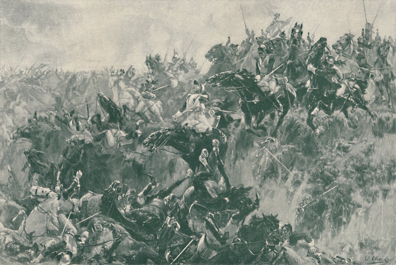Ravinen vid Waterloo, 1815, 1896 av Unbekannt