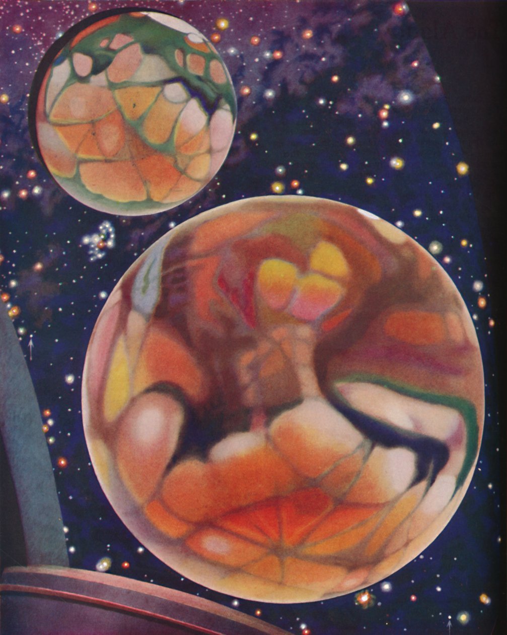 Den röda planeten studerade genom det moderna teleskopet, c1935 av Unbekannt