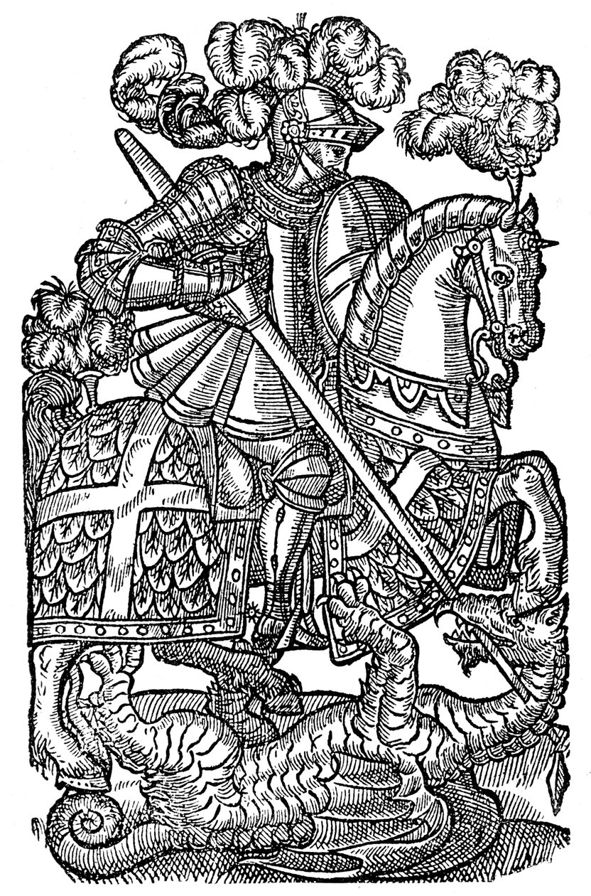 Rödakorsriddaren, 1598, 1893 av Unbekannt