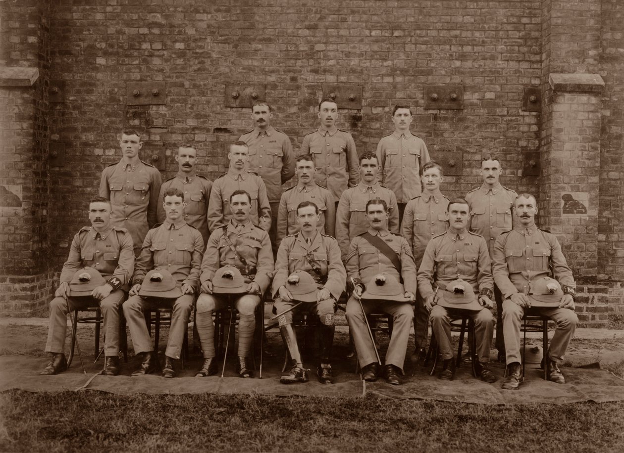 Regementspolisen i 1st Royal Munster Fusiliers, Rangoon, Burma, 1913 av Unbekannt