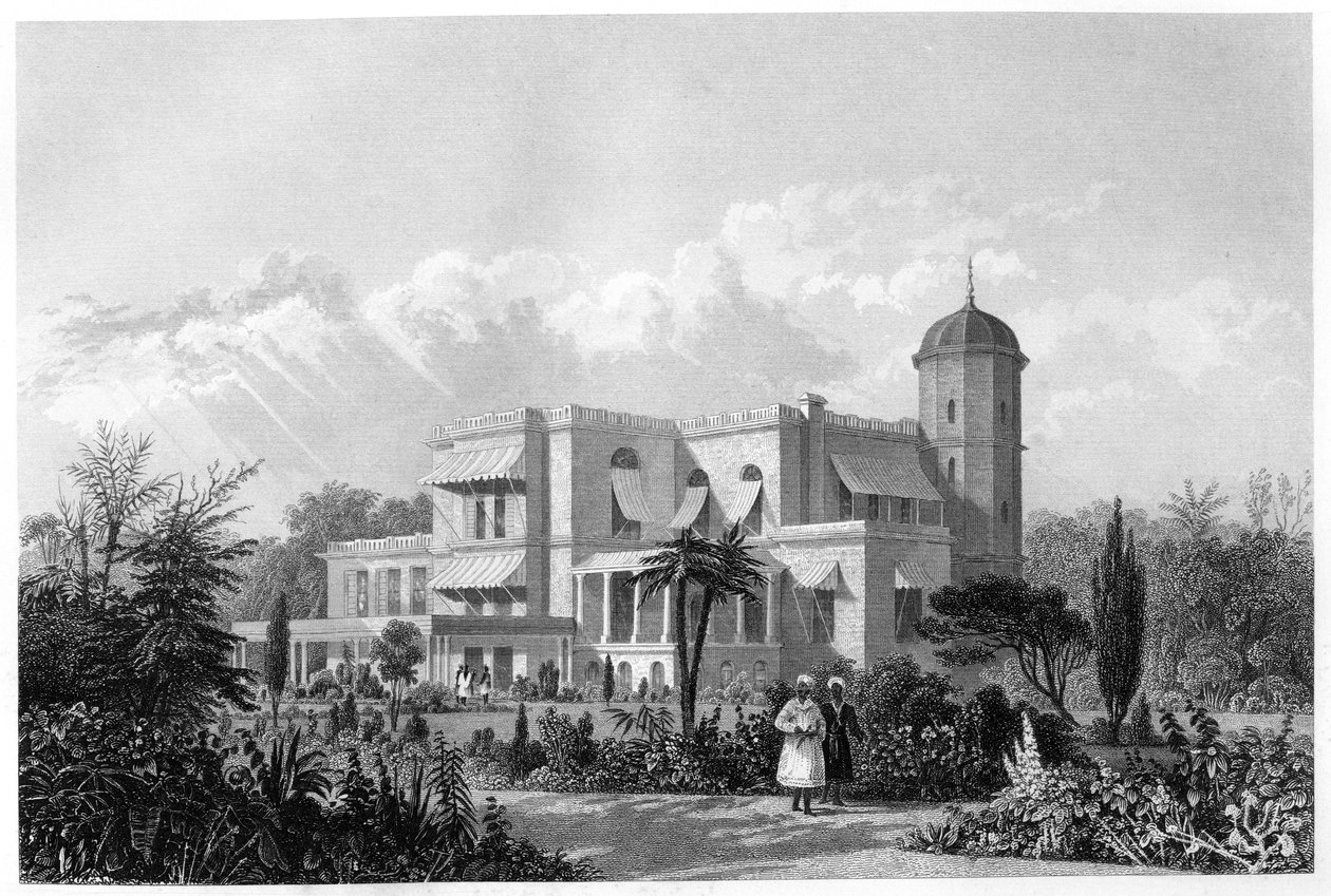 The Residency, Lucknow, Indien, c1860 av Unbekannt