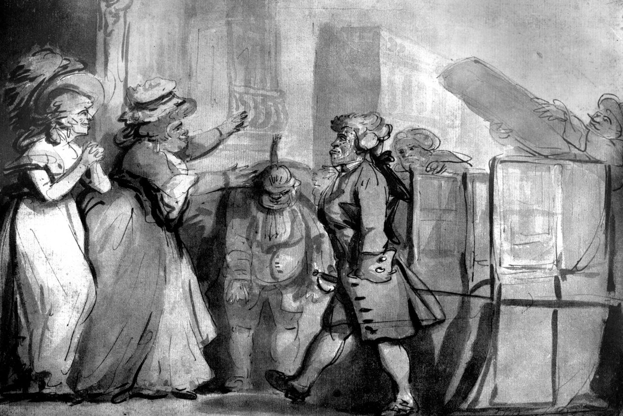 Återkomsten från St James efter riddarskapets ära, 1792 av Unbekannt