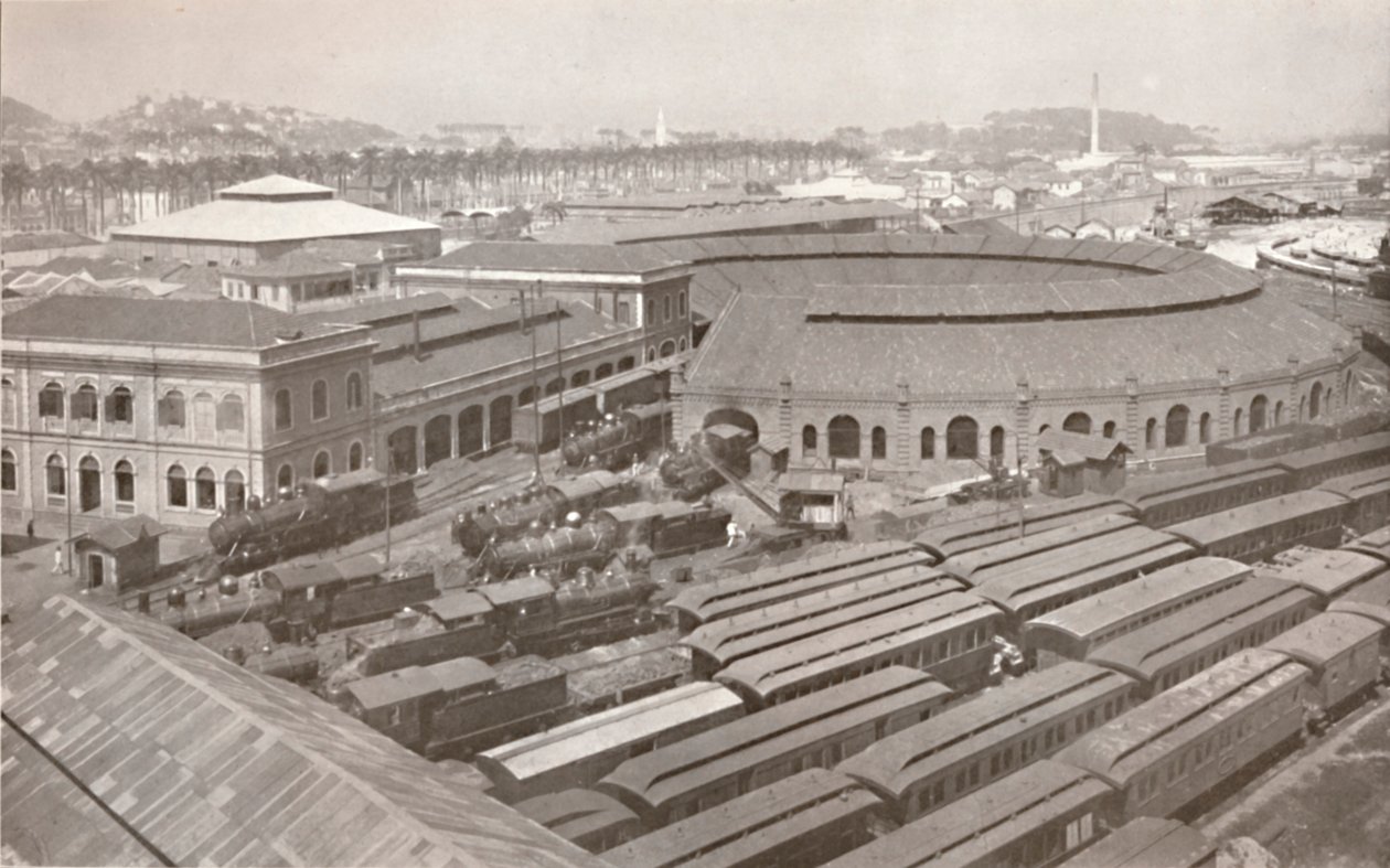 Rio de Janeiros ändstation för Brasiliens centraljärnväg, 1914 av Unbekannt