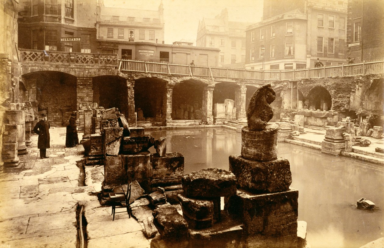 De romerska baden, Bath, 1800-talet av Unbekannt