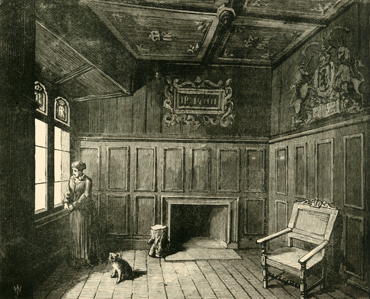 Rummet i Edinburgh Castle där James VI. Född 1890. av Unbekannt