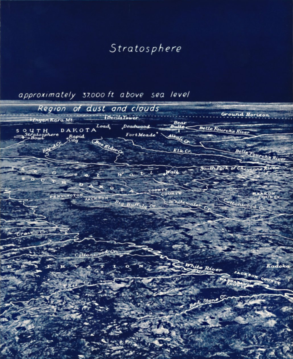 Jordens rotunditet från stratosfären, 1935 av Unbekannt