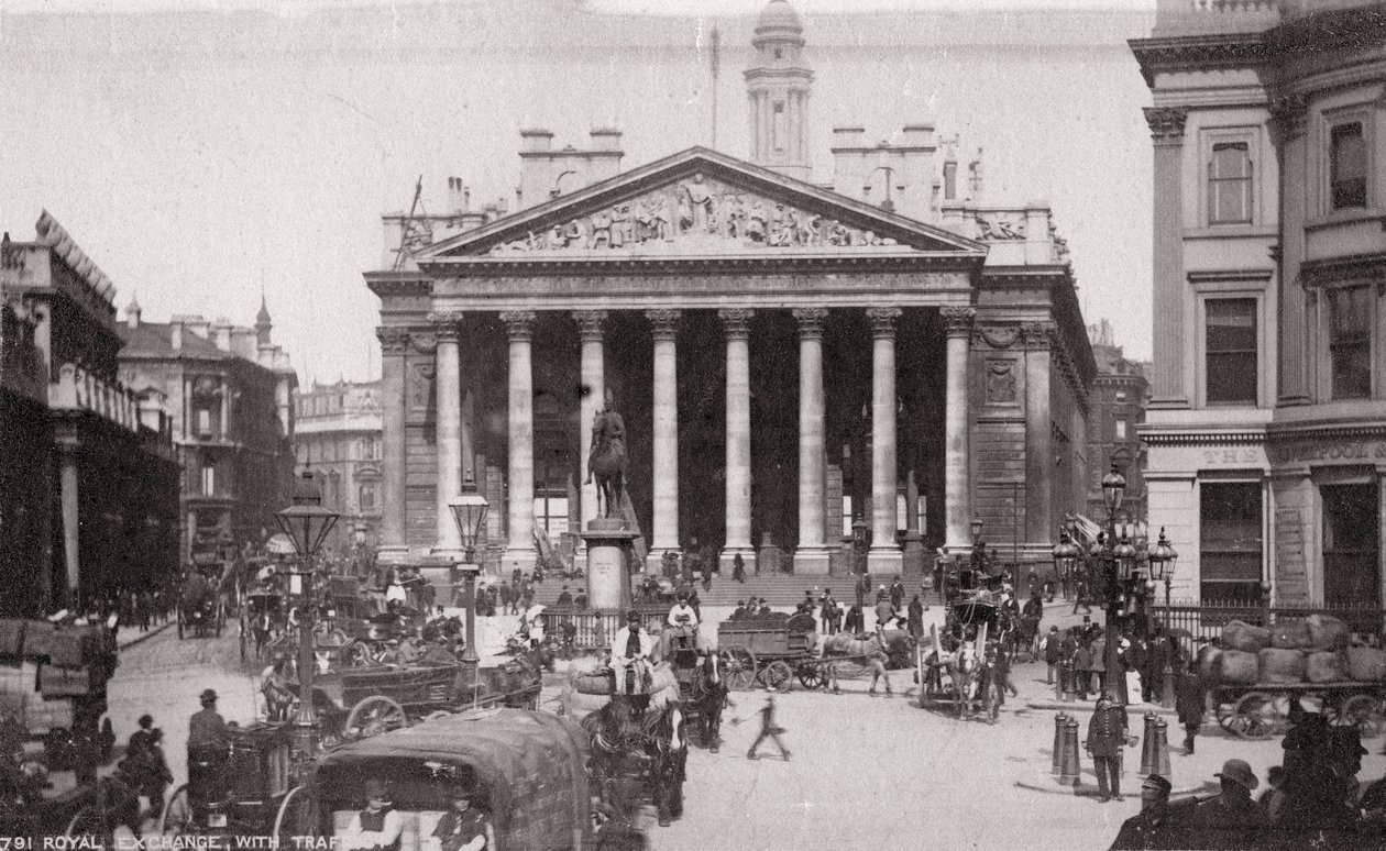 The Royal Exchange, London, sent 1800-tal eller tidigt 1900-tal av Unbekannt