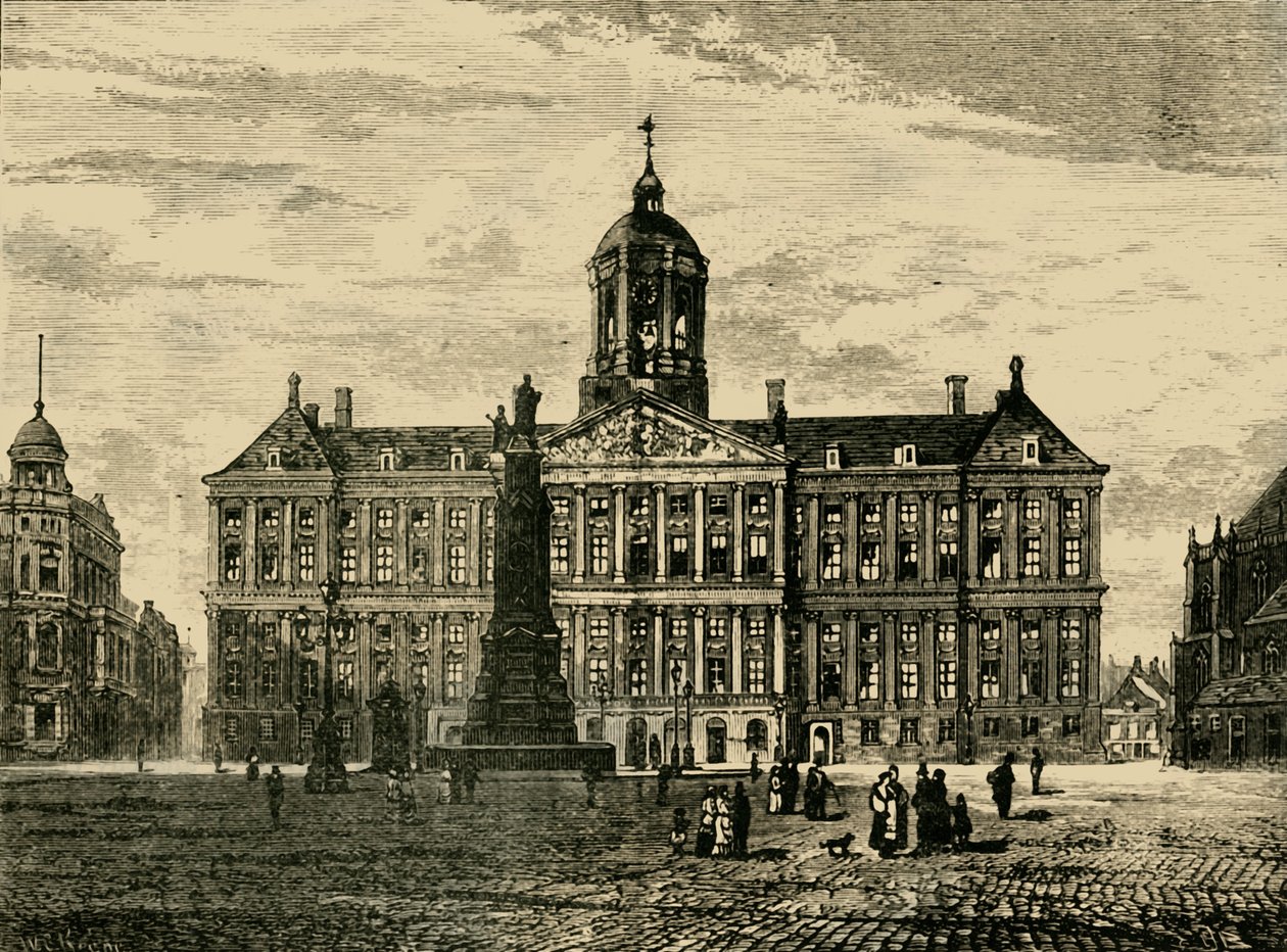 Kungliga palatset, Amsterdam, 1890. av Unbekannt
