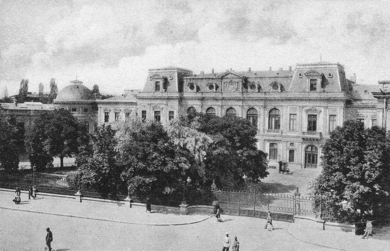 Kungliga palatset i Bukarest, Rumänien, tidigt 1900-tal av Unbekannt