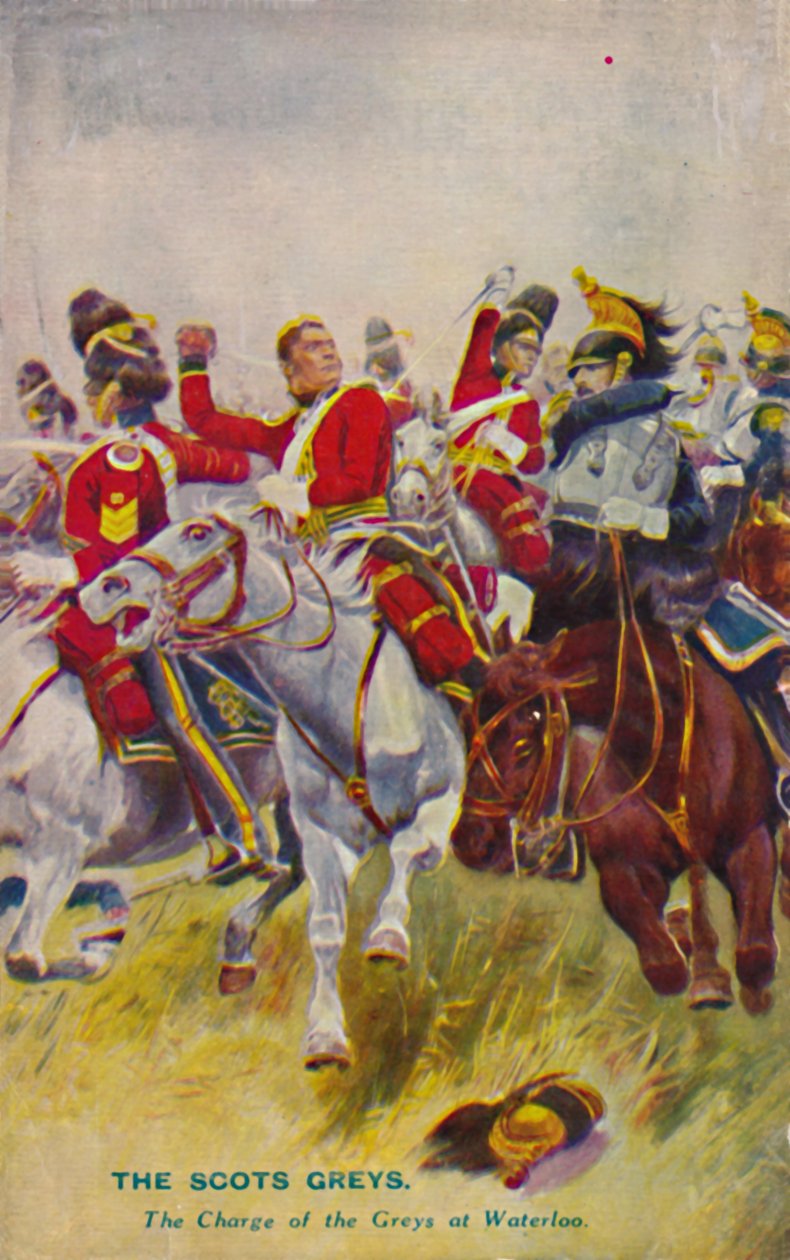 The Royal Scots Greys. The Charge of the Grays at Waterloo, 1815, 1939 av Unbekannt