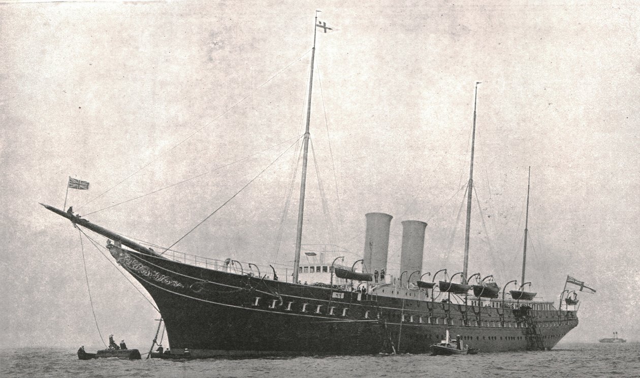 Royal Yacht lämnar Cowes, Isle of Wight, 6 augusti 1902. av Unbekannt