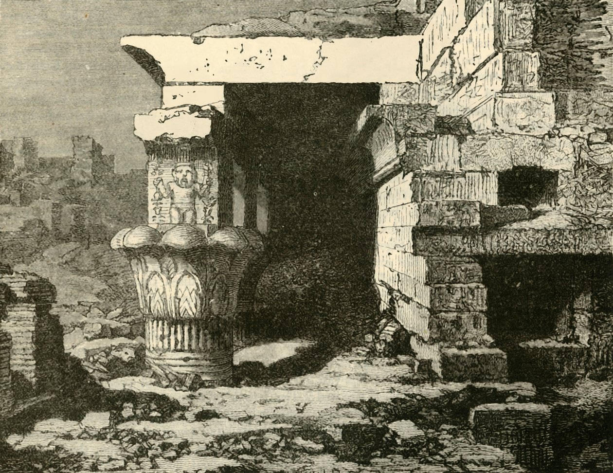 Ruinerna vid Denderah, 1890. av Unbekannt