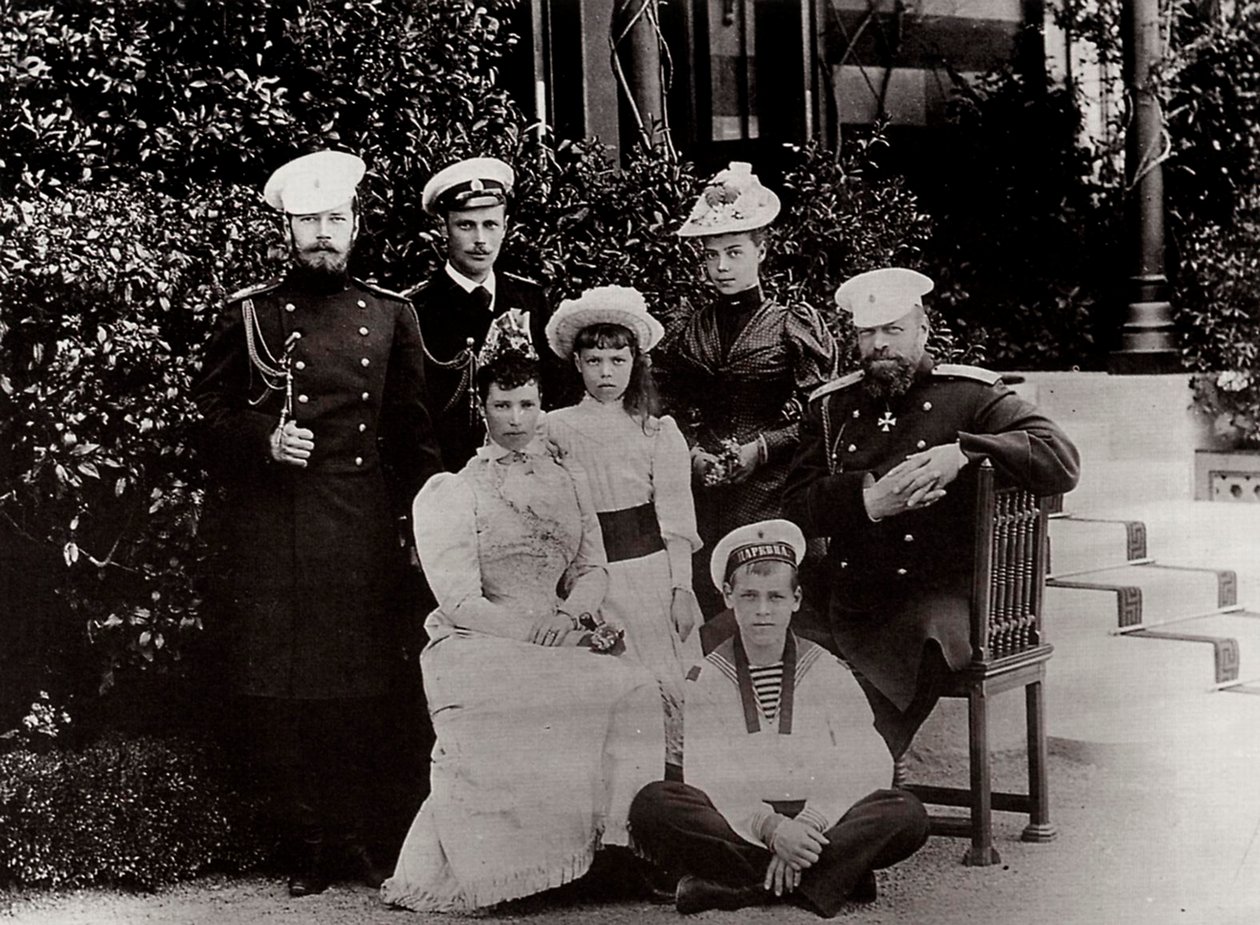 Den ryska kejserliga familjen, c1892-c1894 av Unbekannt
