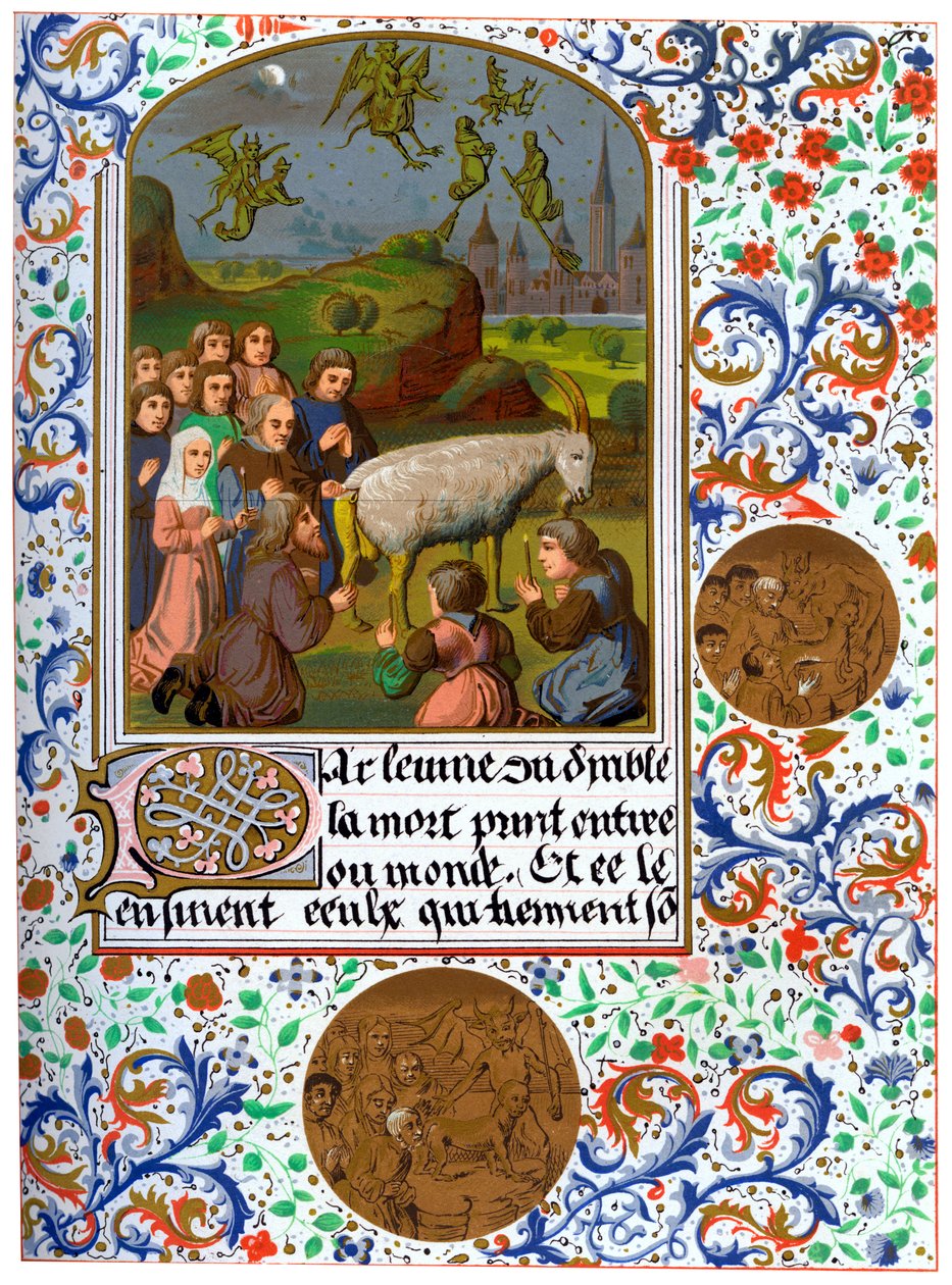 Sabbaten i Vaudois, Frankrike, c1200-talet 1849 av Unbekannt