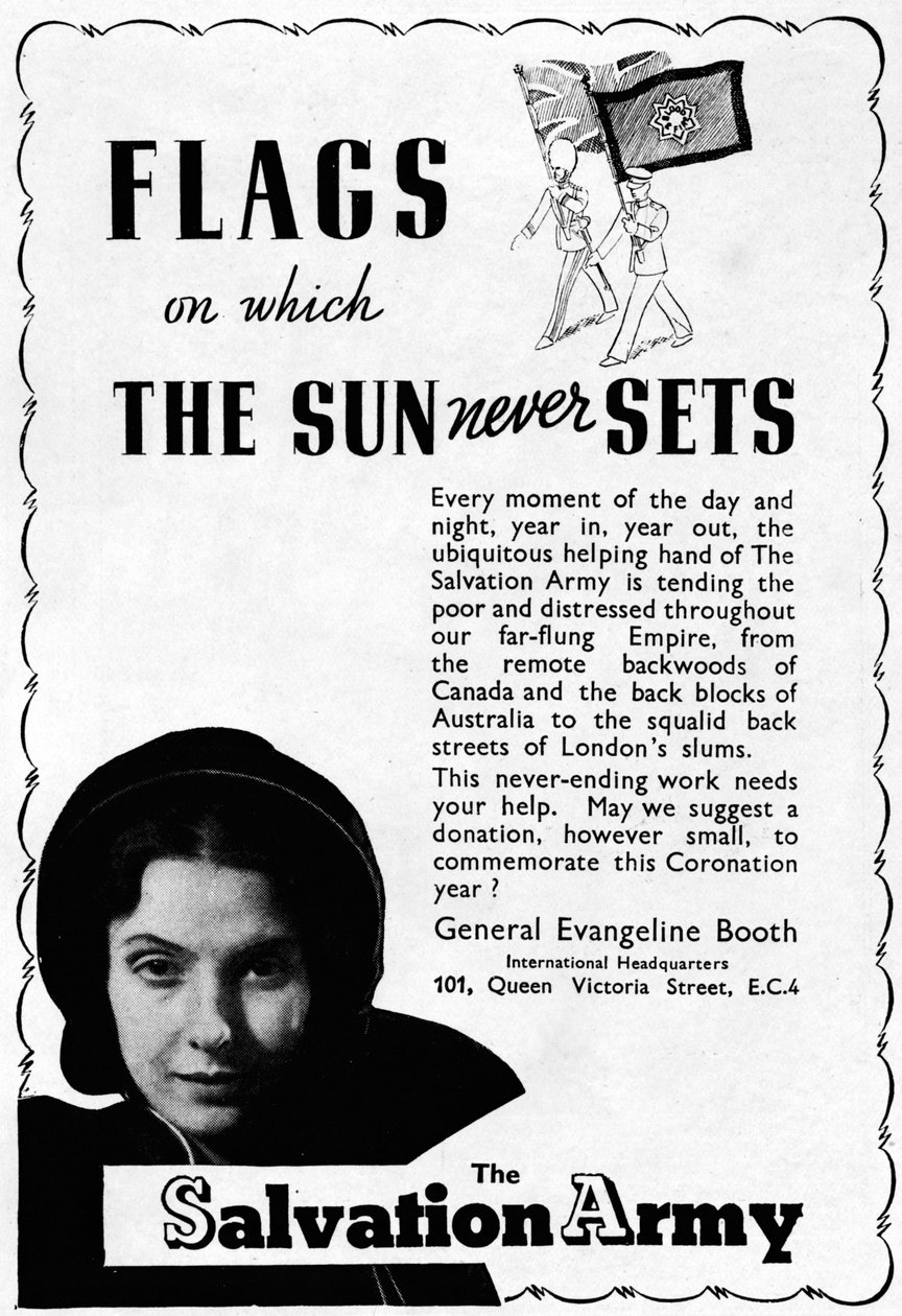 Frälsningsarmén - Flaggor som solen aldrig går ner på, 1937 av Unbekannt