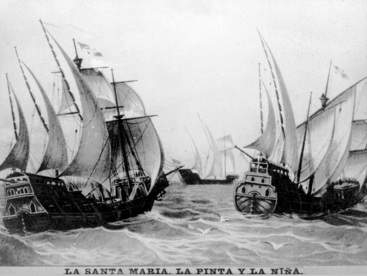 Santa Maria, pintan och Nina, 1400-talet, 1920-talet av Unbekannt