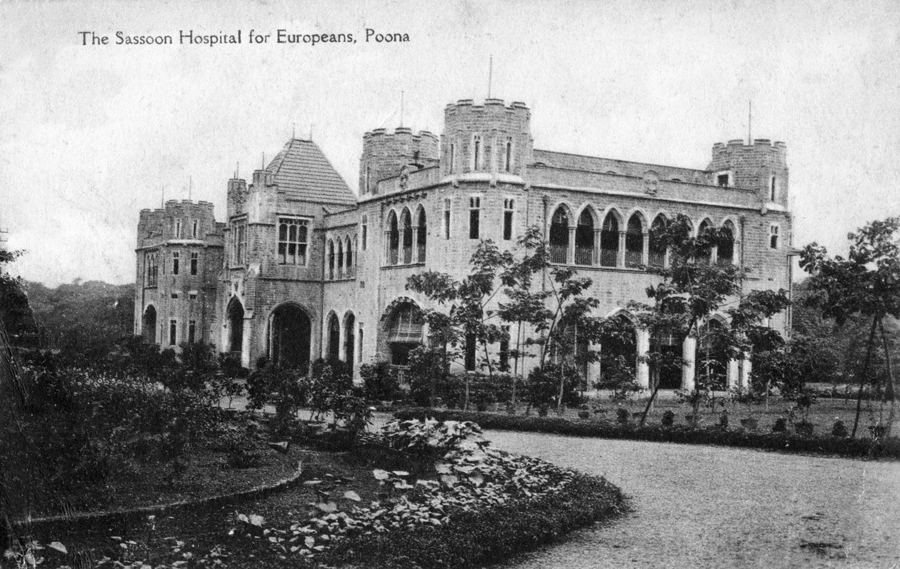Sassoon Hospital for Europeans, Pune Poona, Indien, tidigt 1900-tal av Unbekannt