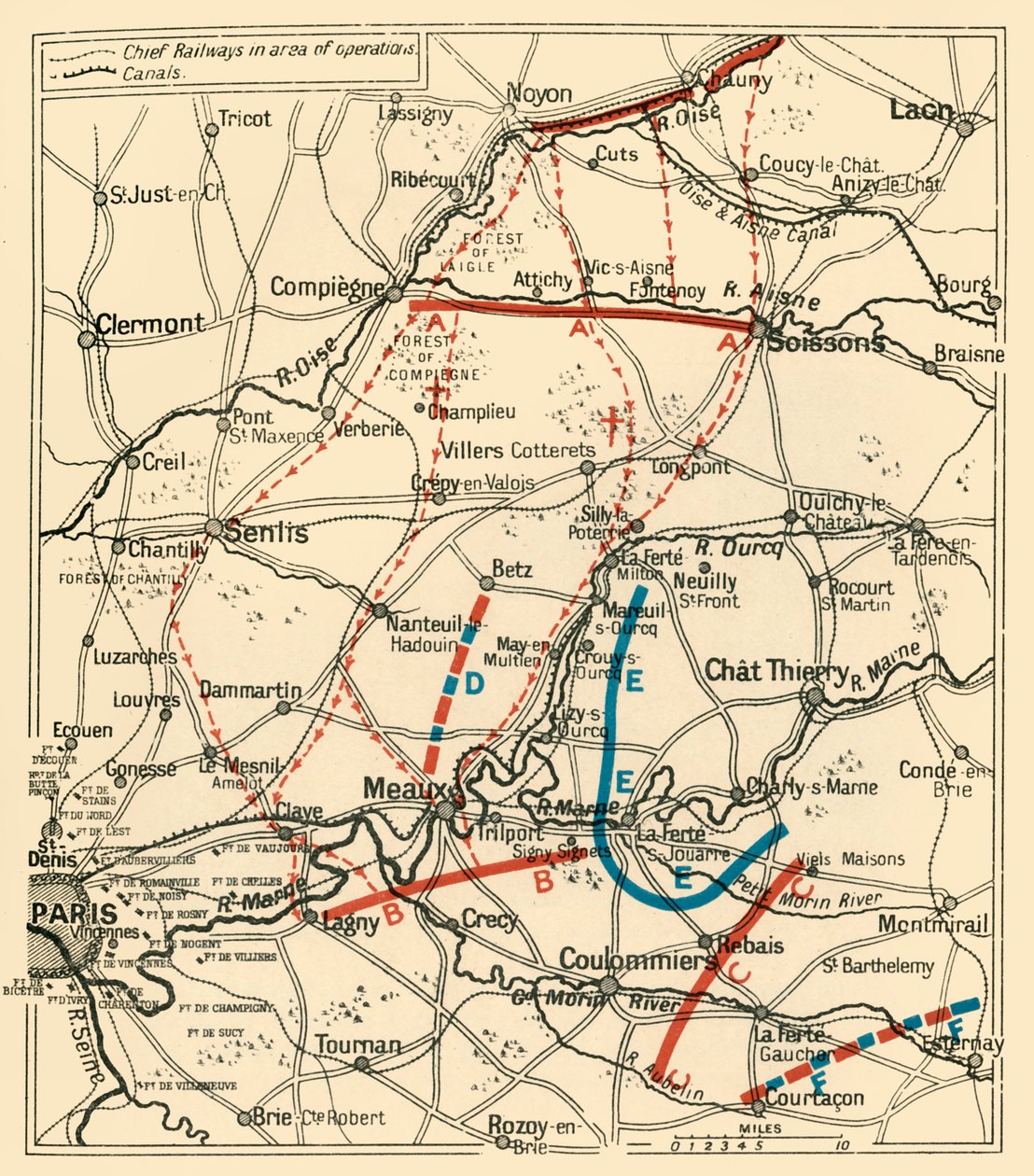 Den andra fasen av den stora reträtten...1914, c1920. av Unbekannt