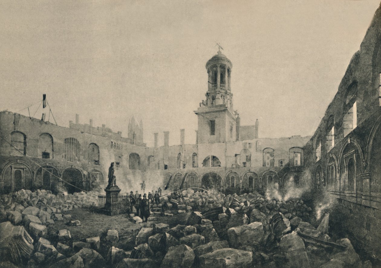 Det andra kungliga utbytet efter branden 1838, 1928 av Unbekannt