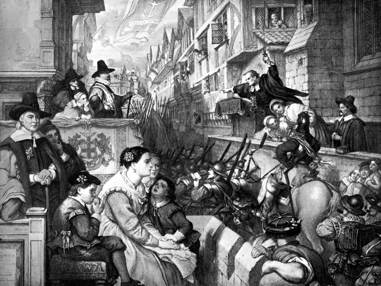 The Setting out of the Train Bands from London..., 1643, 1800-talet av Unbekannt