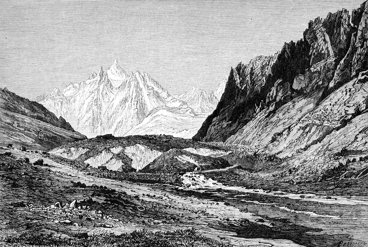 Shchurovsky-glaciären, Ryssland, 1895 av Unbekannt