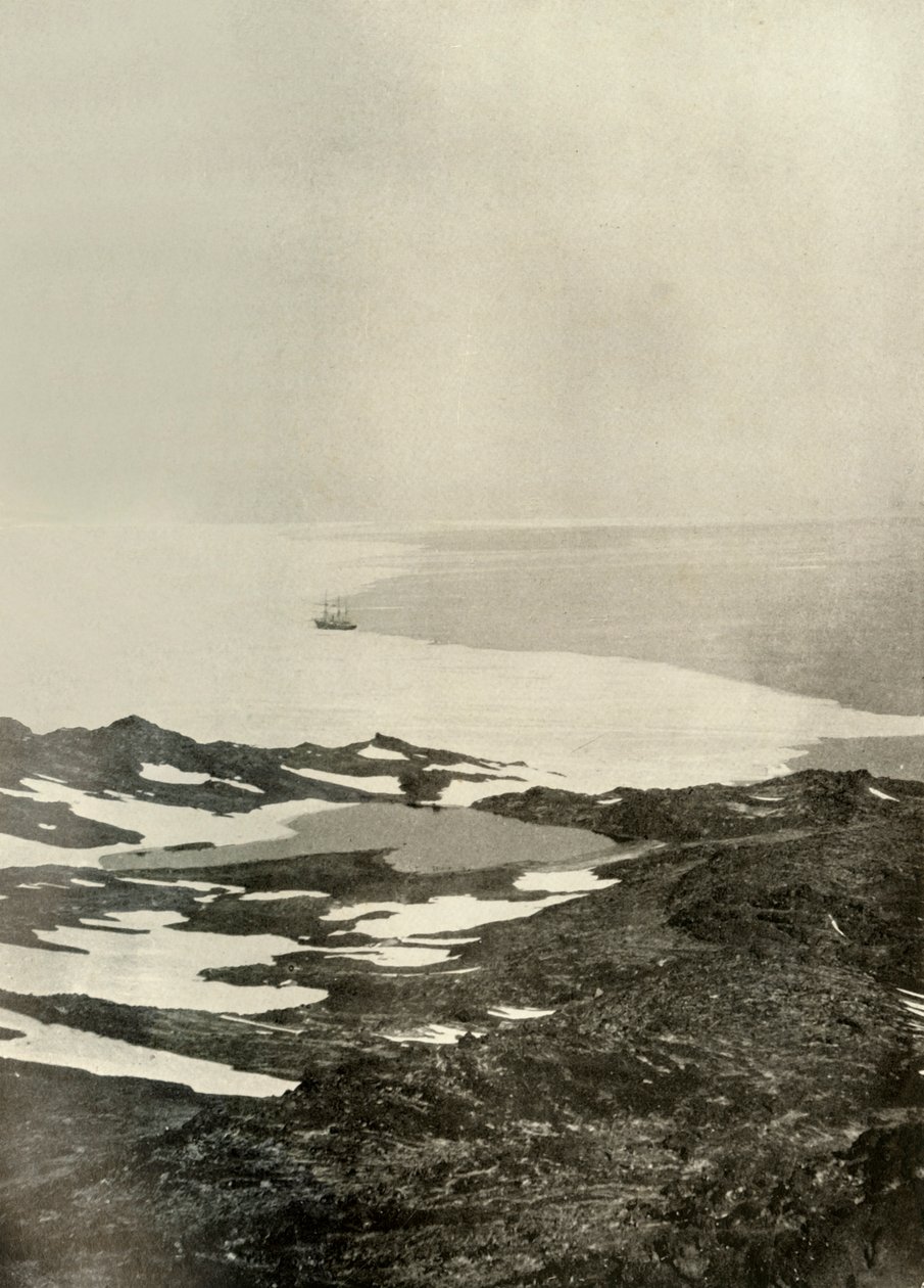 Skeppet utanför Pram Point, strax före avresan mot norr, c1908, 1909 av Unbekannt