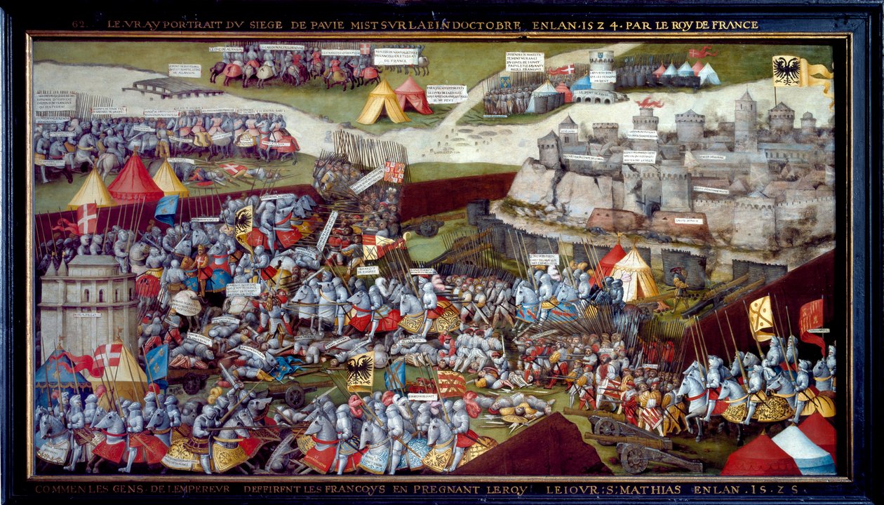 Belägringen och slaget vid Pavia, 1525-1528 av Unbekannt