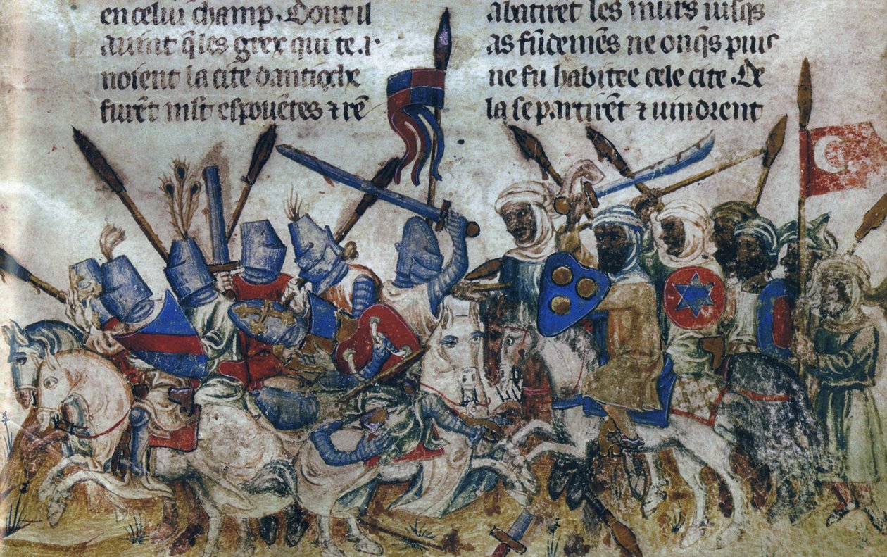 Belägringen av Antiokia under det första korståget, ca 1200 av Unbekannt