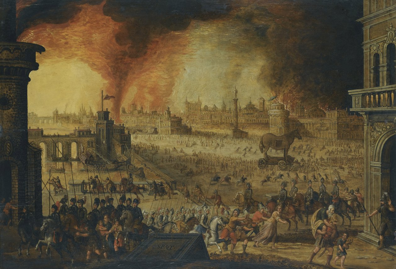 Belägringen av Troja, 1600-talet av Unbekannt