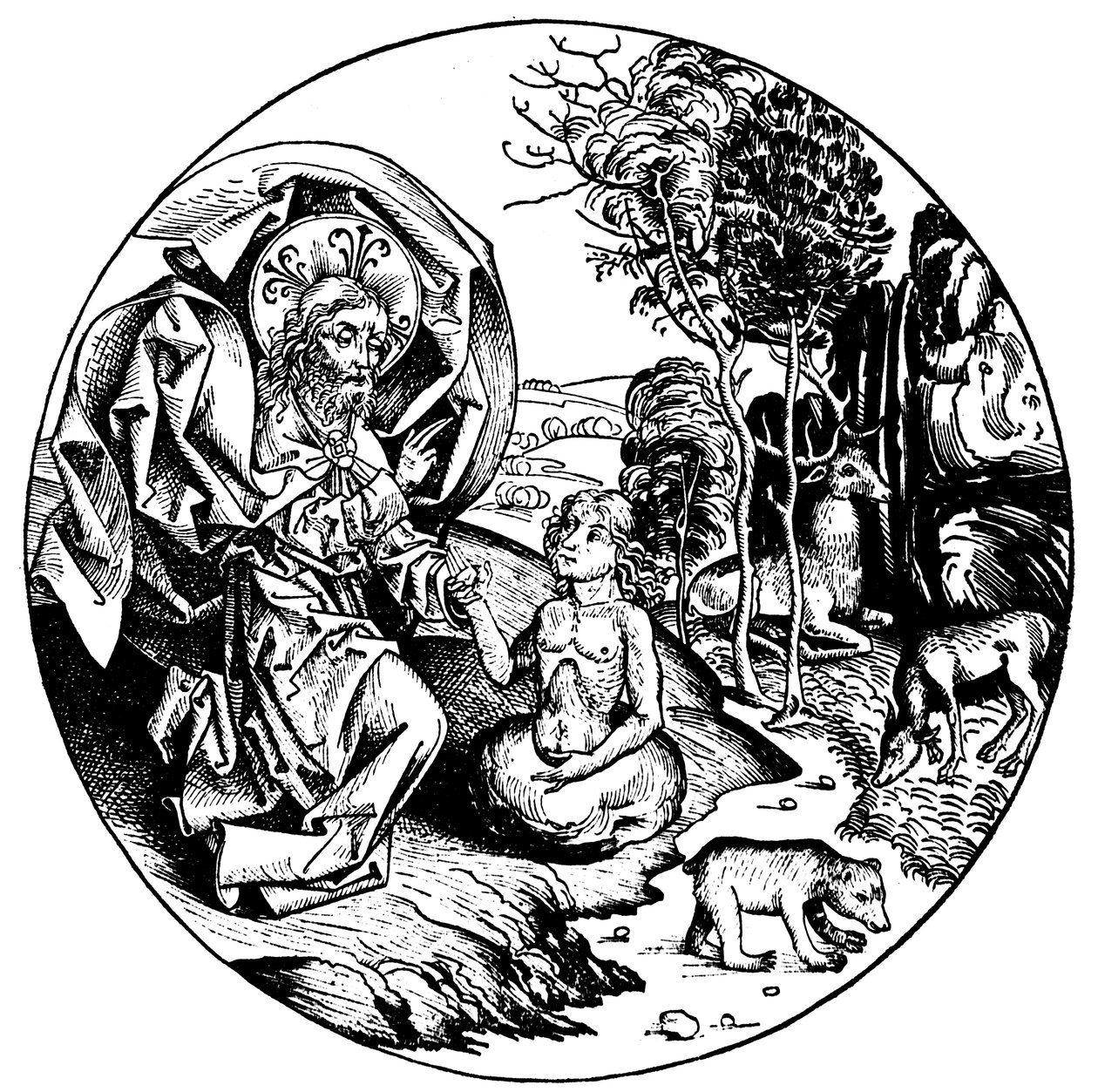 Skapelsens sjätte dag, 1493 av Unbekannt