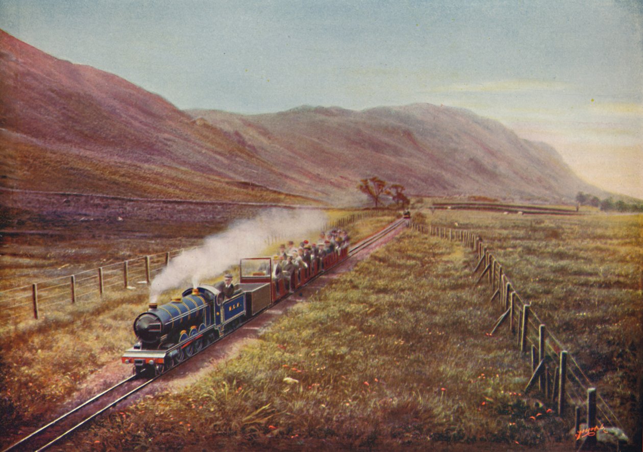 Den minsta passagerarjärnvägen i världen. I Eskdale, Cumberland, 1926 av Unbekannt