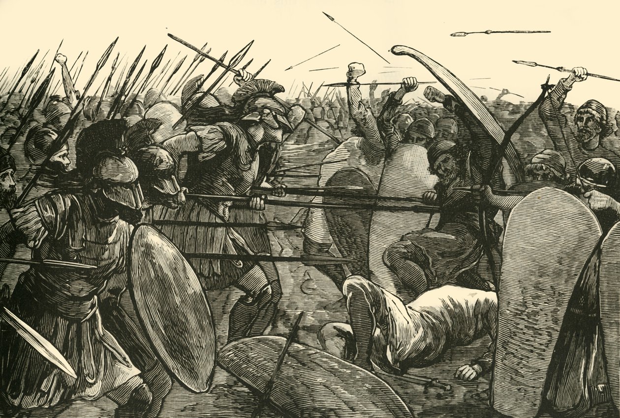 Spartanerna vid Plataea, 1890. av Unbekannt