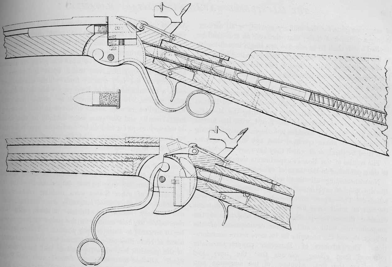 Spencer Magazine Gun som användes under det amerikanska inbördeskriget, 1884 av Unbekannt