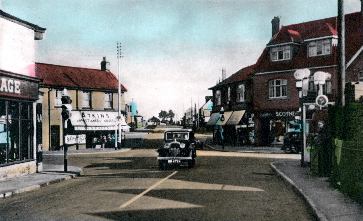The Square, Braunton, Devon, tidigt 1900-tal av Unbekannt