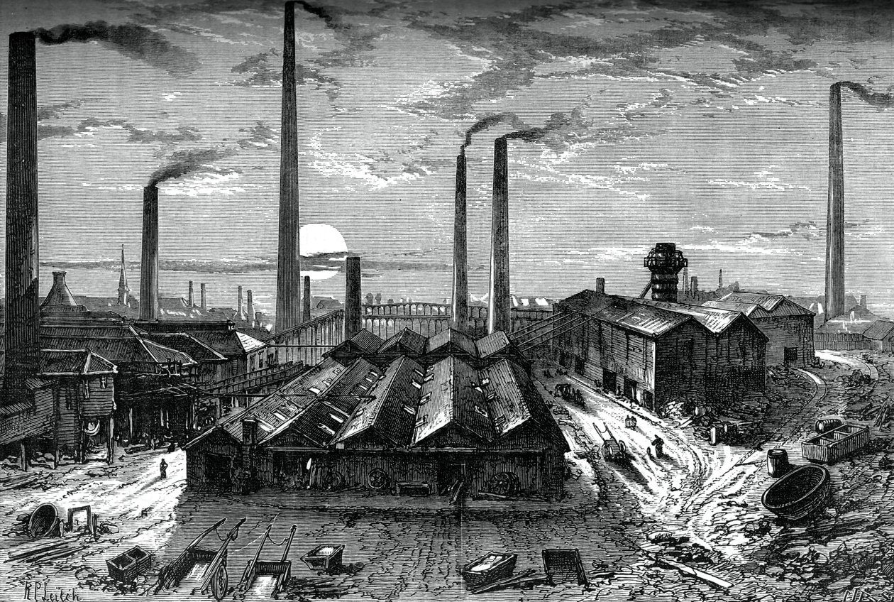 St Rollox kemiska verk, Glasgow, c1880 av Unbekannt